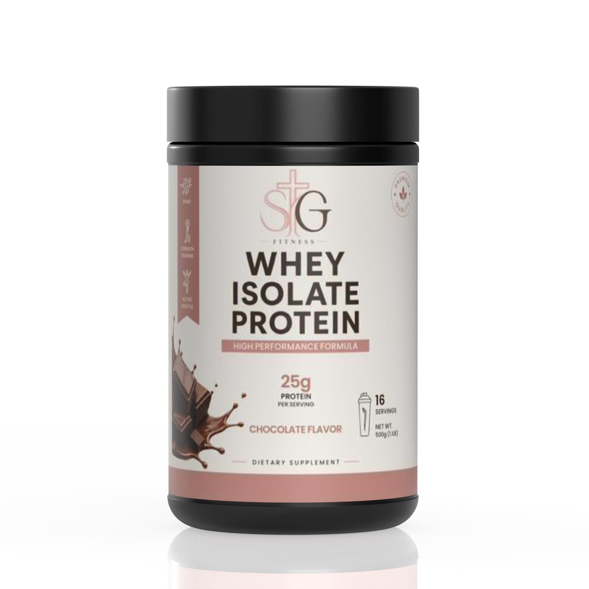 SG Fitness Whey Isolate Protein  25g Chocolate  flavor